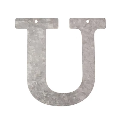 Cink betű - U, 12 cm