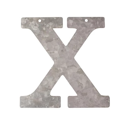 Cink betű - X, 12 cm