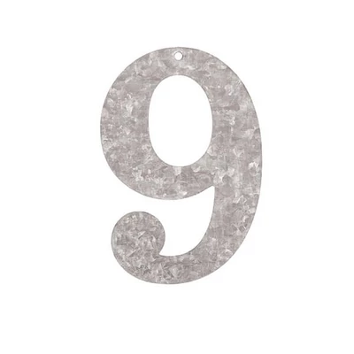 Cink szám - 9, 12 cm