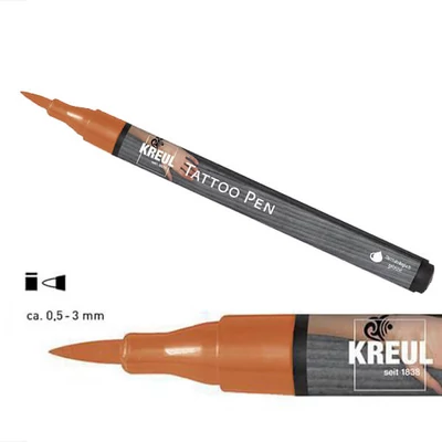 Tetováló filc, Tattoo pen, 0,5-3 mm - henna