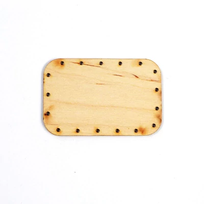 Kosárfonó alap, szögletes - 7x11 cm, 3,5 mm lyukméret