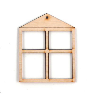 Fa ablakkeret - szögletes