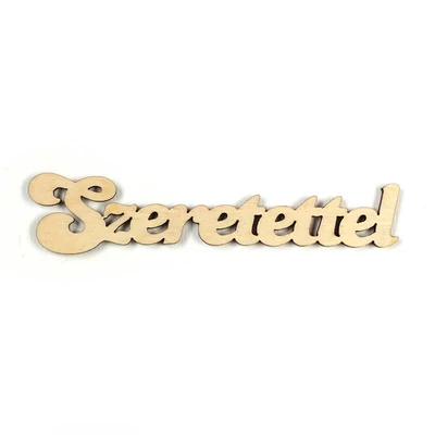 Fafigura, felirat - Szeretettel