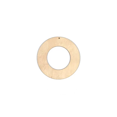 Fafigura, akasztható - Koszorú alap, kicsi, 9 cm