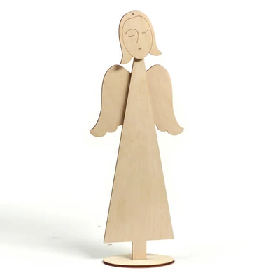 Fafigura - Talpas fenyő, 25 cm