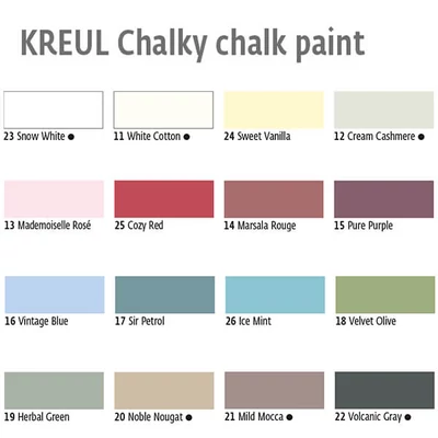 Krétafesték, Kreul, Chalky, 150 ml - különféle színekben