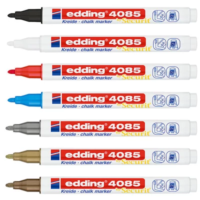 Kréta marker, folyékony kréta, EDDING 4085 - különféle színekben