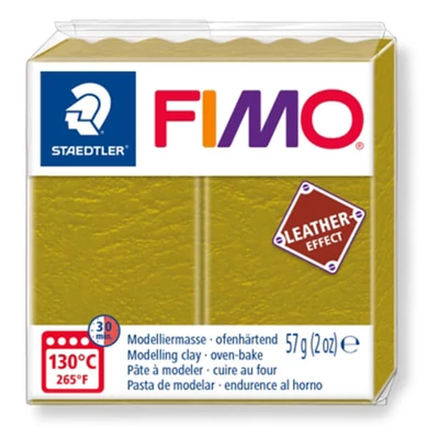 FIMO Leather Effect süthető gyurma, 57 g - olíva (8010-519)