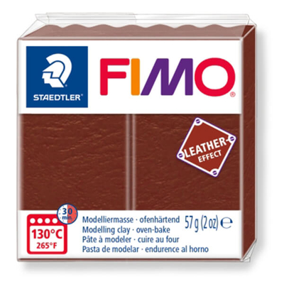FIMO Leather Effect süthető gyurma, 57 g - dió (8010-779)