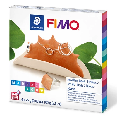 FIMO Soft DIY süthető gyurma készlet, 4x25 g - Ékszertartó