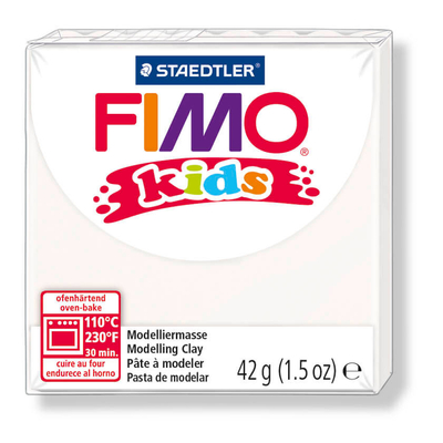 FIMO Kids süthető gyurma, 42 g - fehér (8030-0)