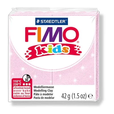 FIMO Kids süthető gyurma, 42 g - gyöngyház világospink (8030-206)