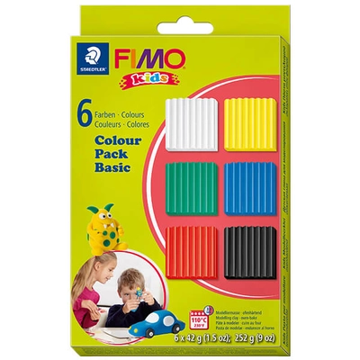 FIMO Kids süthető gyurma készlet, Colour Pack - 6x42 g - alap színek