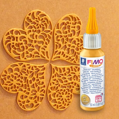 8050-11 FIMO Liquid, Deco gel, 50 ml - arany