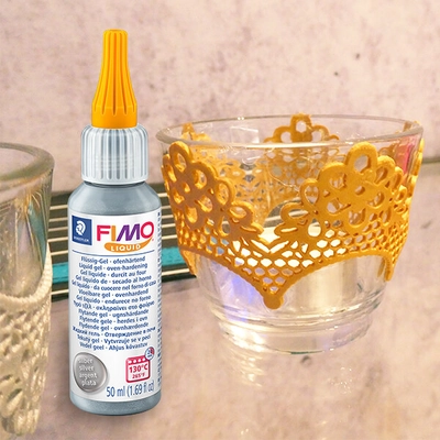 8050-81 FIMO Liquid, Deco gel, 50 ml - ezüst