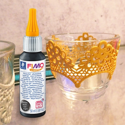 8050-9 FIMO Liquid, Deco gel, 50 ml - fekete