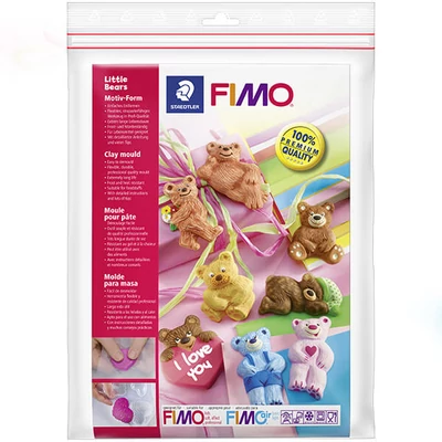 FIMO Öntőforma - mackók, 3-6 cm