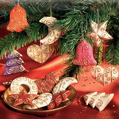 FIMO Öntőforma - karácsonyfadísz, 7 cm