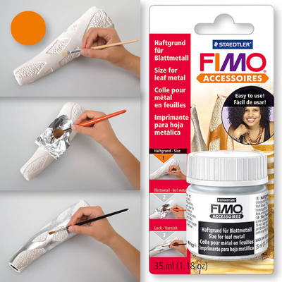 FIMO metállap, aranyfüst ragasztó, 35 ml
