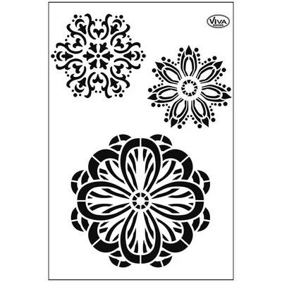 Stencil, 21x29,7 cm - Mandala