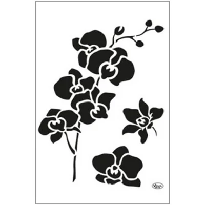 Stencil, 21x29,7 cm - Orchidea