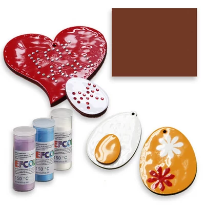 Efcolor hobbyzománc por, 10 ml - barna