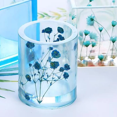 Szilikon öntőforma műgyantához - mécsestartó, kerek