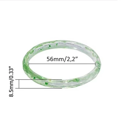 Szilikon öntőforma műgyantához - karkötő, fazettált, 56 mm, keskeny