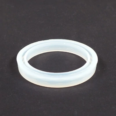 Szilikon öntőforma műgyantához - karkötő, fazettált, 56 mm, keskeny