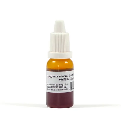 Műgyanta színező, transzparens, 10 ml - sárga