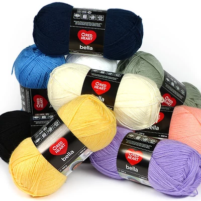 Kötőfonal, Red Heart Bella, 100 g - különféle színekben