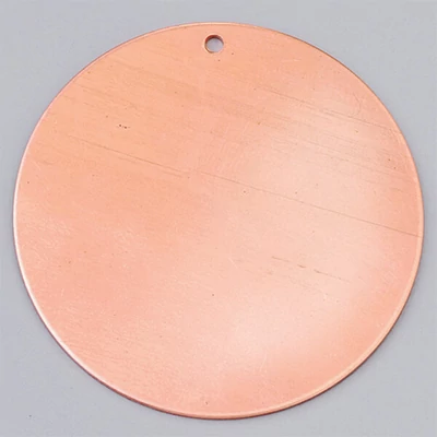 Tűzzománc vörösréz alap - kerek, 42 mm