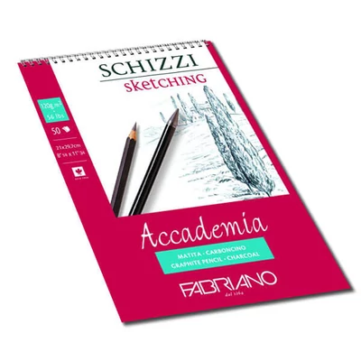 Fabriano Accademia rajz- és vázlattömb, 120 g, 50 lap - A3, spirálos