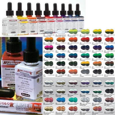 Schmincke AERO COLOR Professional retuspisztoly festék, 28 ml - különféle színekben