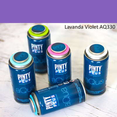Pinty Plus Aqua, vízbázisú festékspray, 150 ml - 330 Lavanda Violet