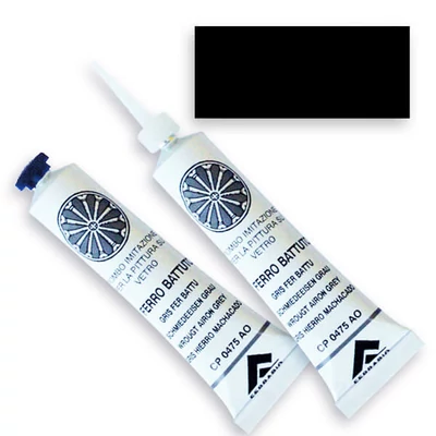 Ferrario kontúrfesték, nem kiégethető, színes, 20 ml - fekete, 02