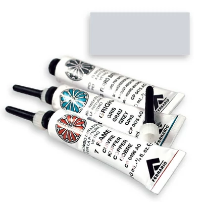 Ferrario kontúrfesték, nem kiégethető, metál, 20 ml - ezüst, 05