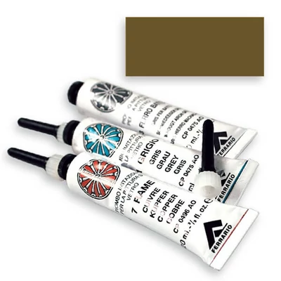 Ferrario kontúrfesték, nem kiégethető, metál, 20 ml - bronz, 08