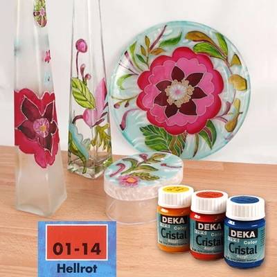 Deka Color Cristal üvegfesték 25 ml - 14 világospiros