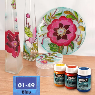 Deka Color Cristal üvegfesték 25 ml - 49 kék