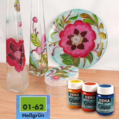 Deka Color Cristal üvegfesték 25 ml - 62 világoszöld