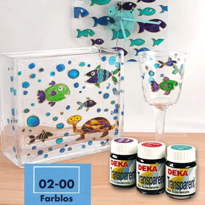 Deka Transparent oldószeres üvegfesték 25 ml - 00 színtelen