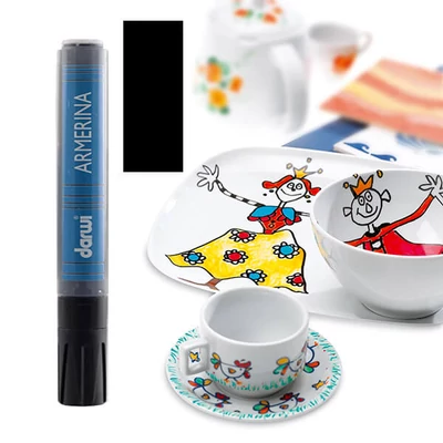 Porcelánfilc, Armerina, Darwi - 100 fekete