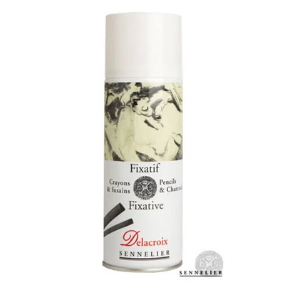 Sennelier Delacroix fixatív spray szénhez és grafithoz, 400 ml