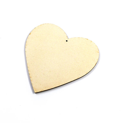 Chipboard - szív, 11 cm