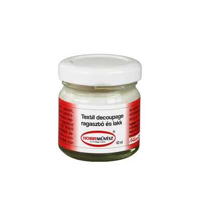 Hobbyművész decoupage ragasztó textilre - 40 ml
