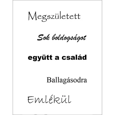 Pecsételő szilikon, 7,5x10 cm - Család