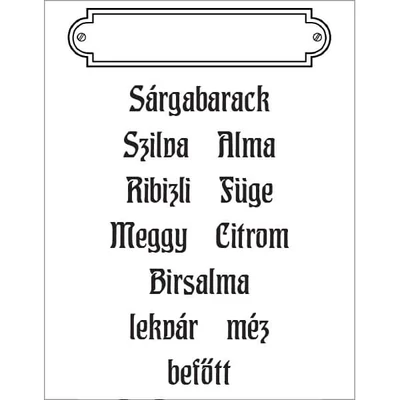 Pecsételő szilikon, 7,5x10 cm - Befőzés 1