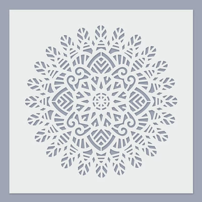 Stencil, 24,5x24,5 cm - Mandala 02