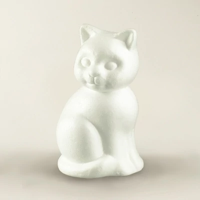 Hungarocell (styropor) figura, cica - 24 cm